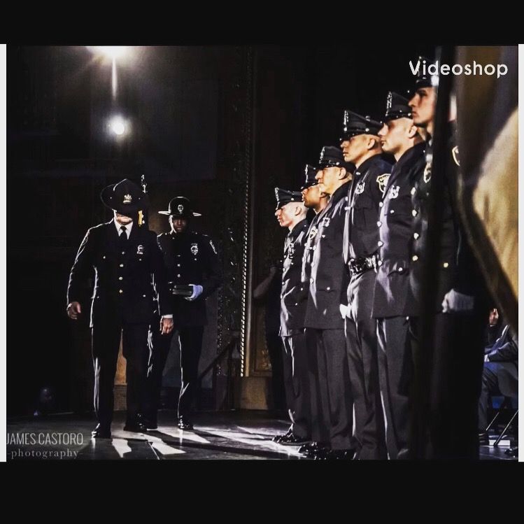 Handing out the PT Awards at a recruit graduation